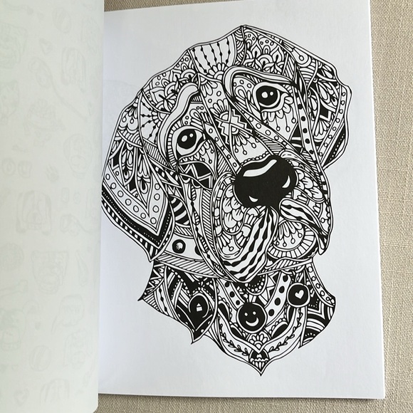 New Colorama Delightful Dogs Coloring Book - Picture 3 of 4